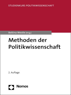 cover image of Methoden der Politikwissenschaft